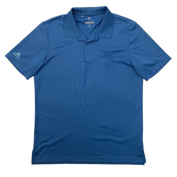 Adidas Golf Polo Shirt Mens M Medium Astral Blue Embroidered Front Performance - Picture 1 of 11